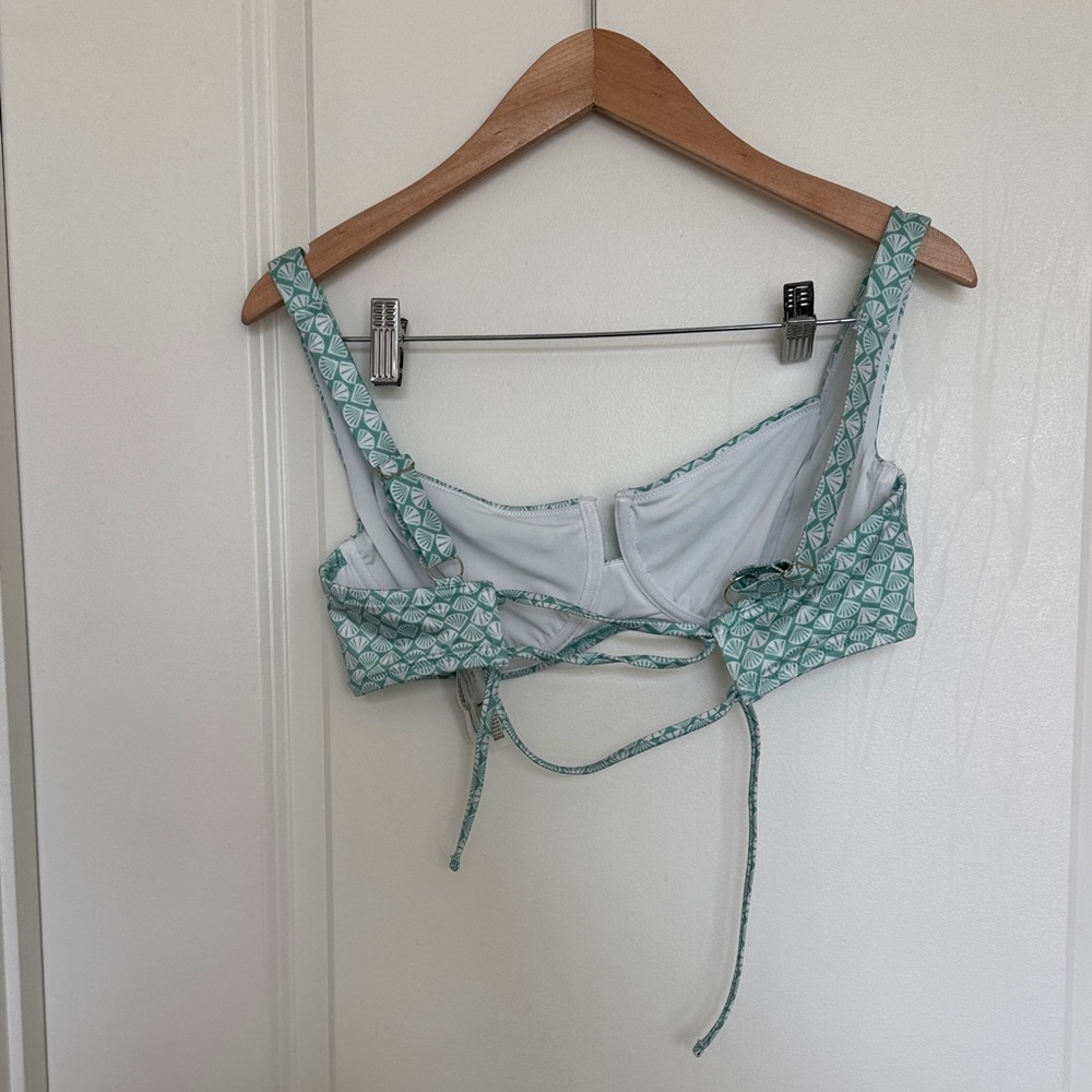 Mint Green Seashell Patterned Two-Piece Bikini Sw… - image 6